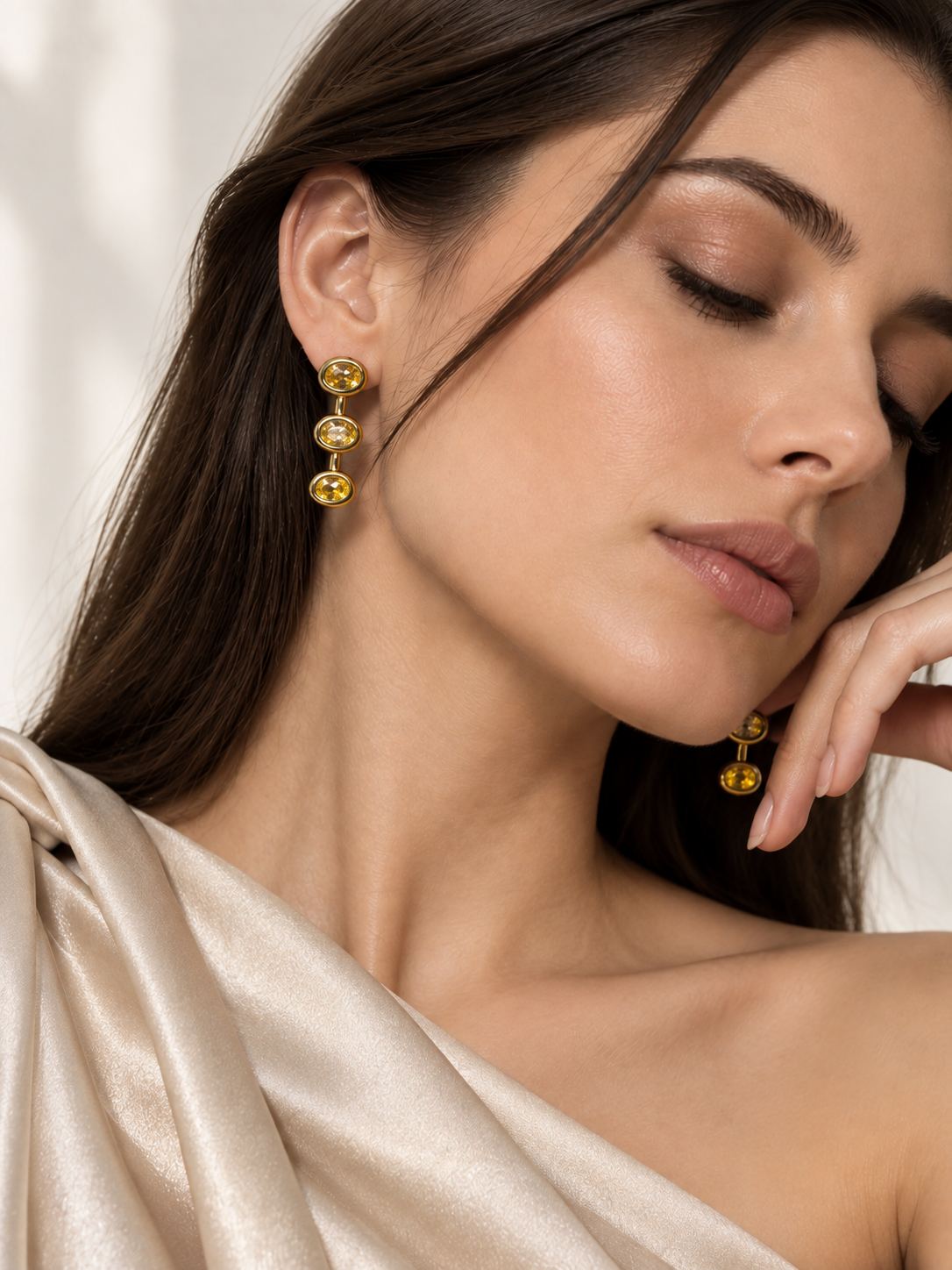 Solara Anti-Tarnish Drop Earrings