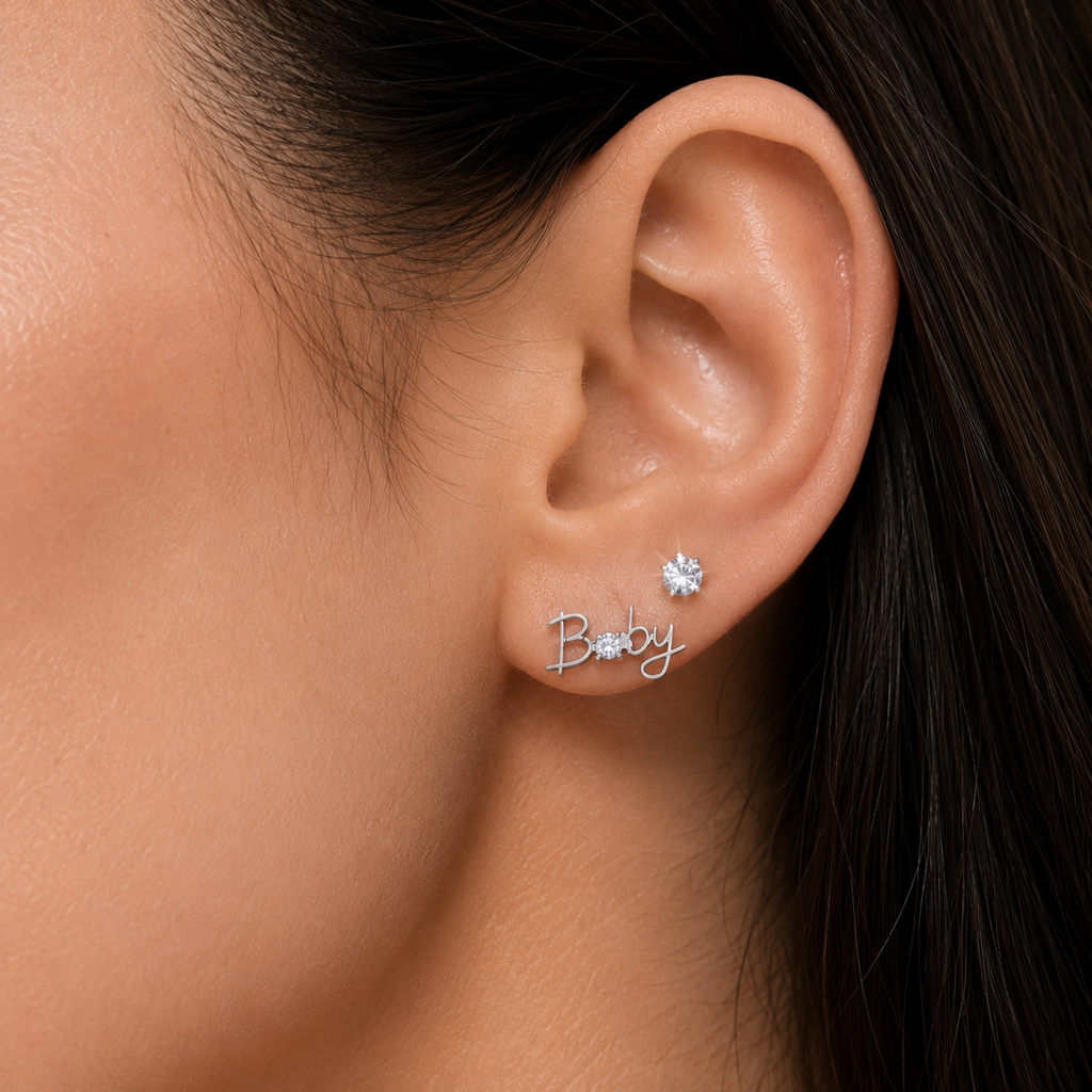 Script Earrings