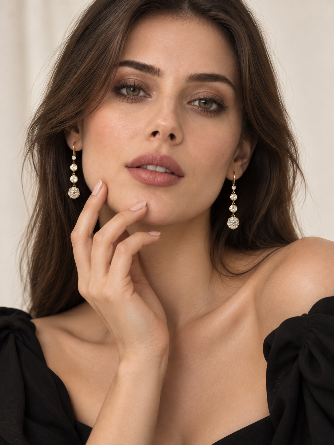 Ophelia 925 Silver Plated Cascading Drop Earrings