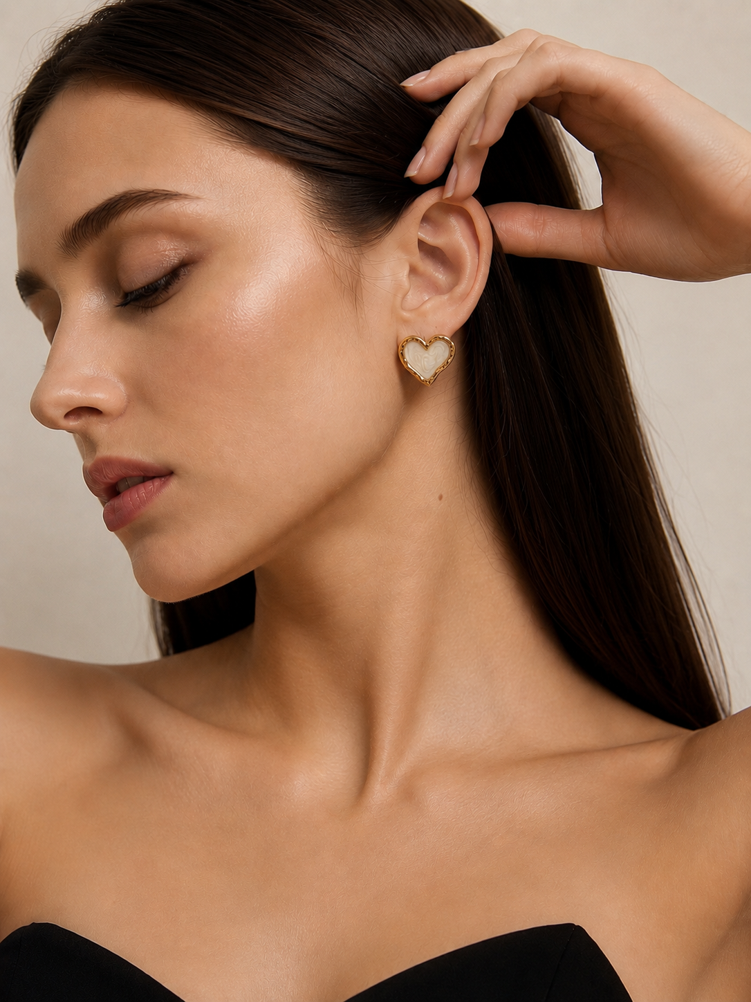 Liora Heart Earrings