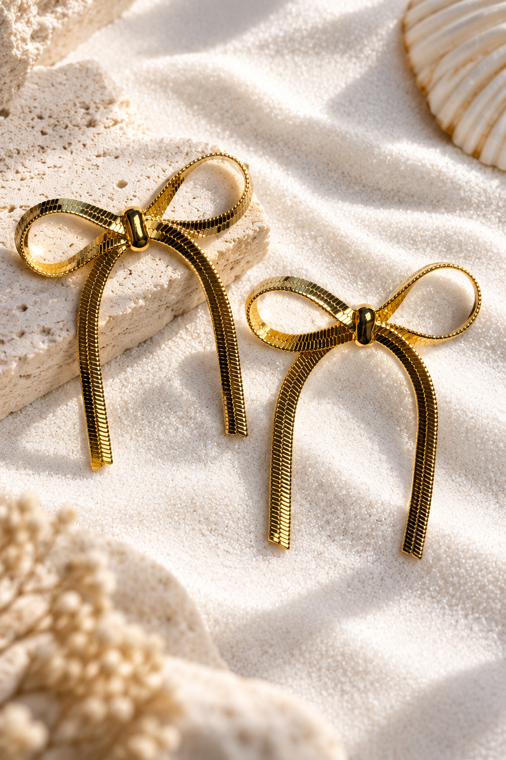 Taffy 925 Silver Plated Bow Earrings
