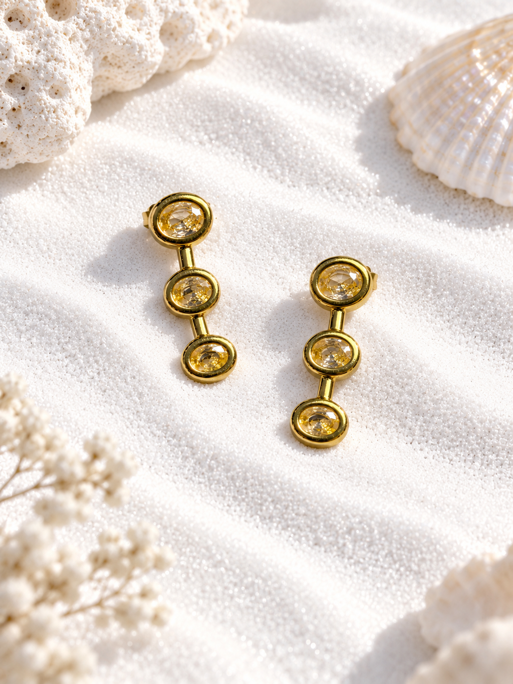 Solara Anti-Tarnish Drop Earrings
