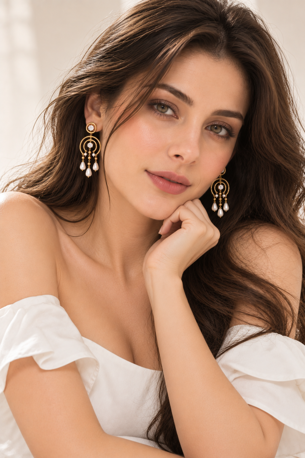 Elise Anti-Tarnish Pearl Drop Earrings
