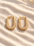 Crystal U-Hoop Earrings – Anti-Tarnish