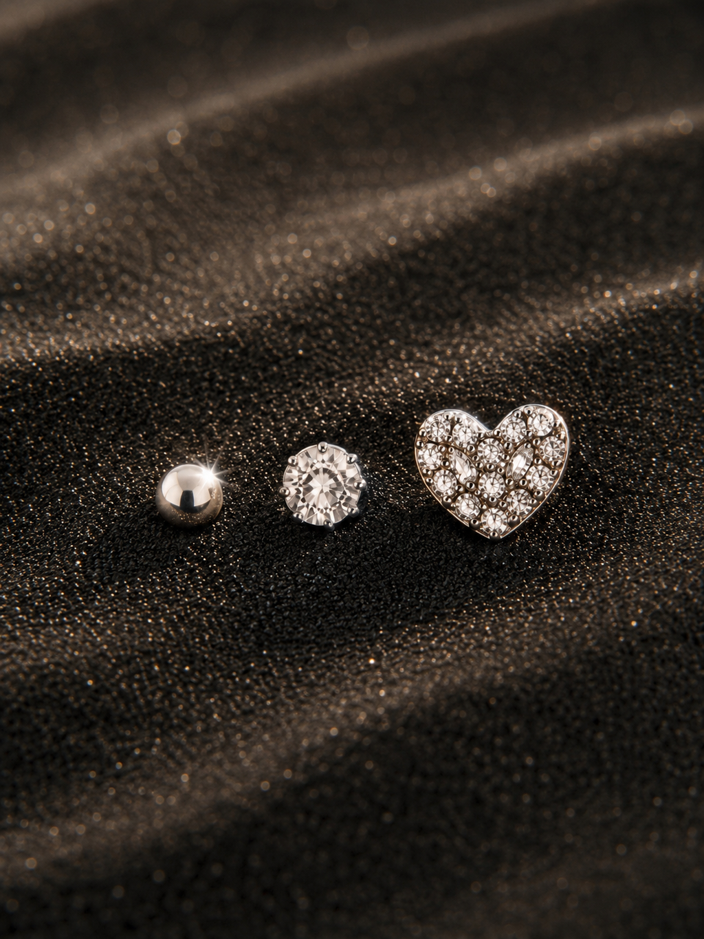 Heart Trio Earrings