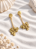 Nora Anti-Tarnish Floral Drop Earrings