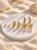 Sora Anti-Tarnish Multi-Style Earrings