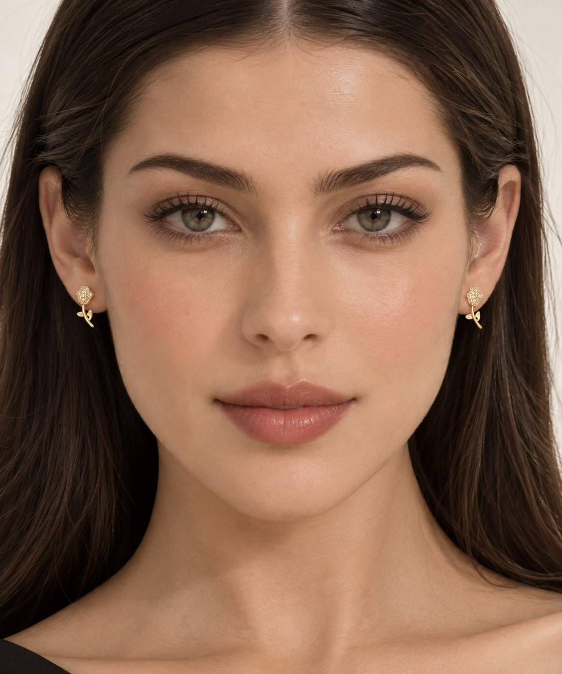 Rose Bloom Stud Earrings – Anti-Tarnish