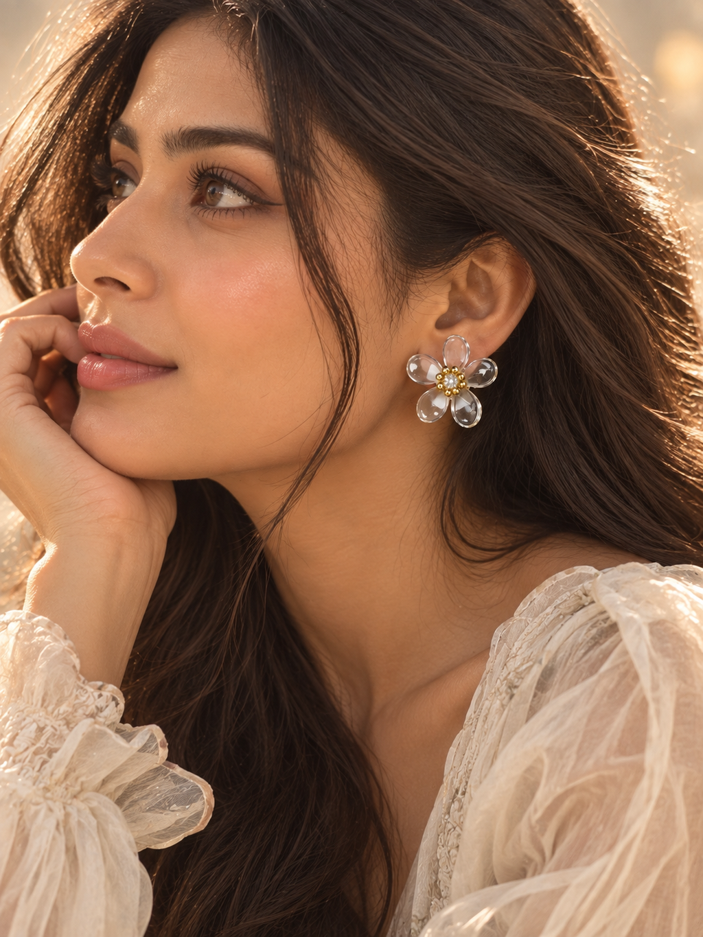Meadow Anti-Tarnish Floral Stud Earrings