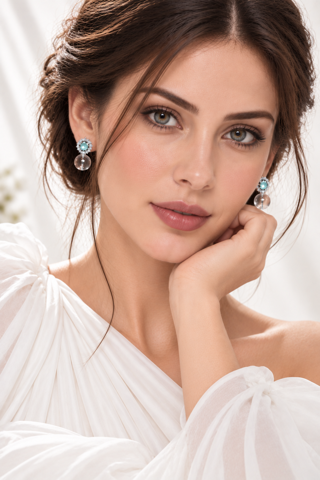 Celeste Crystal Drop Earrings