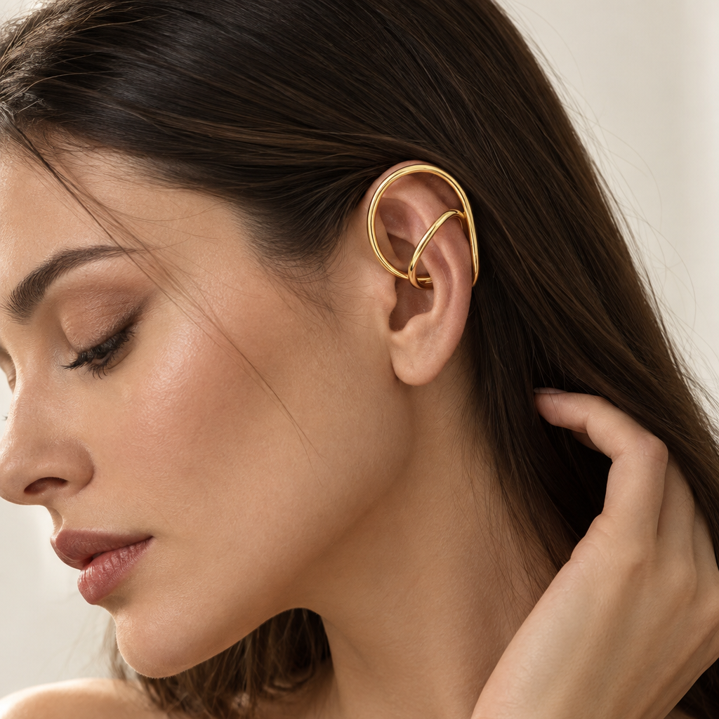Arrow Twist Ear Cuff – Anti-Tarnish