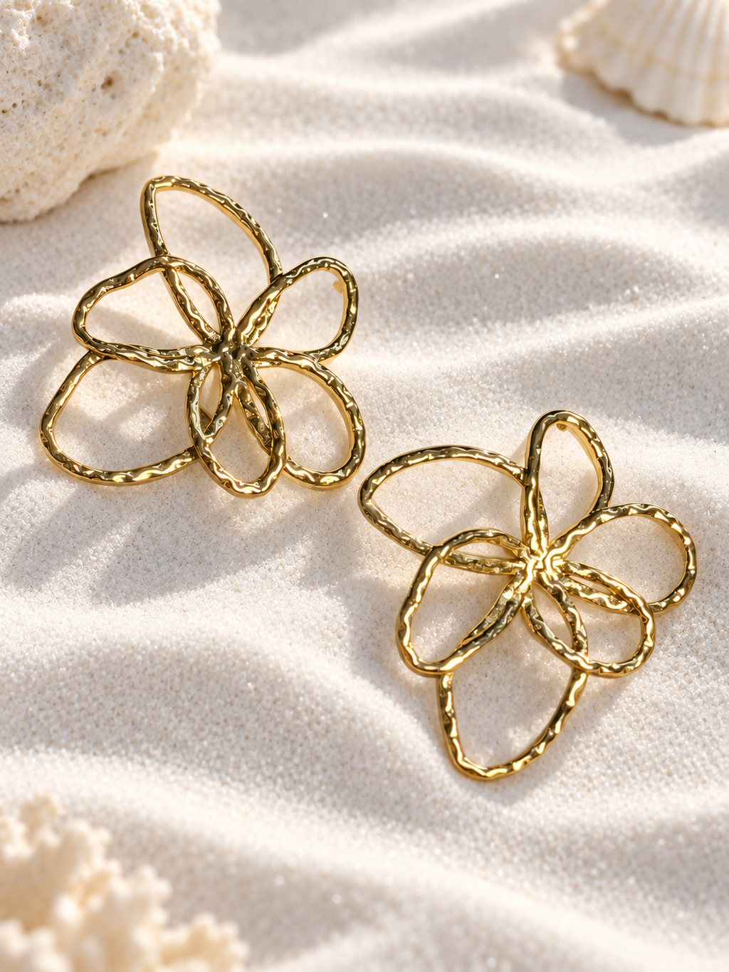 Raya Anti-Tarnish Floral Statement Earrings