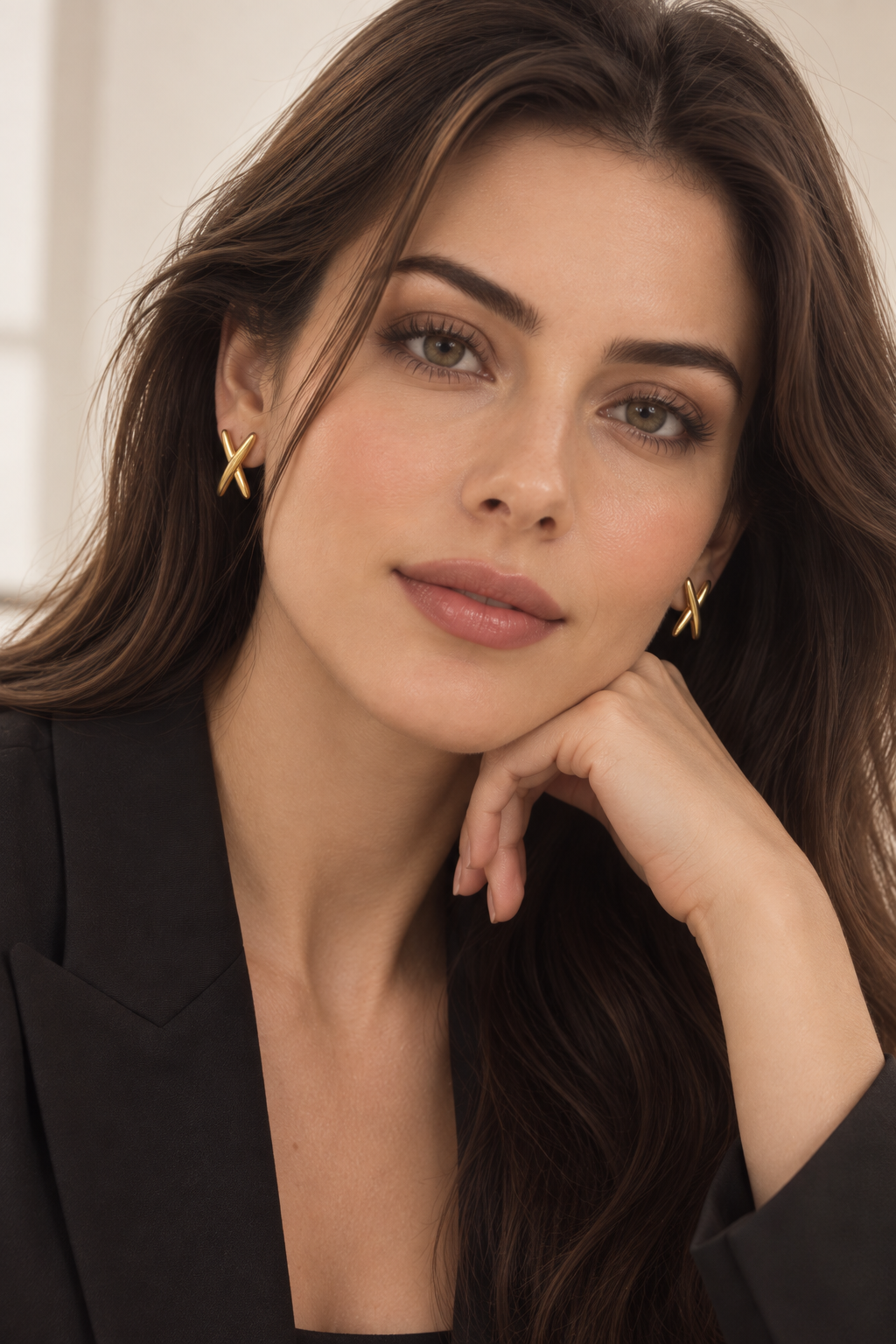Vivi Anti-Tarnish Cross Earrings