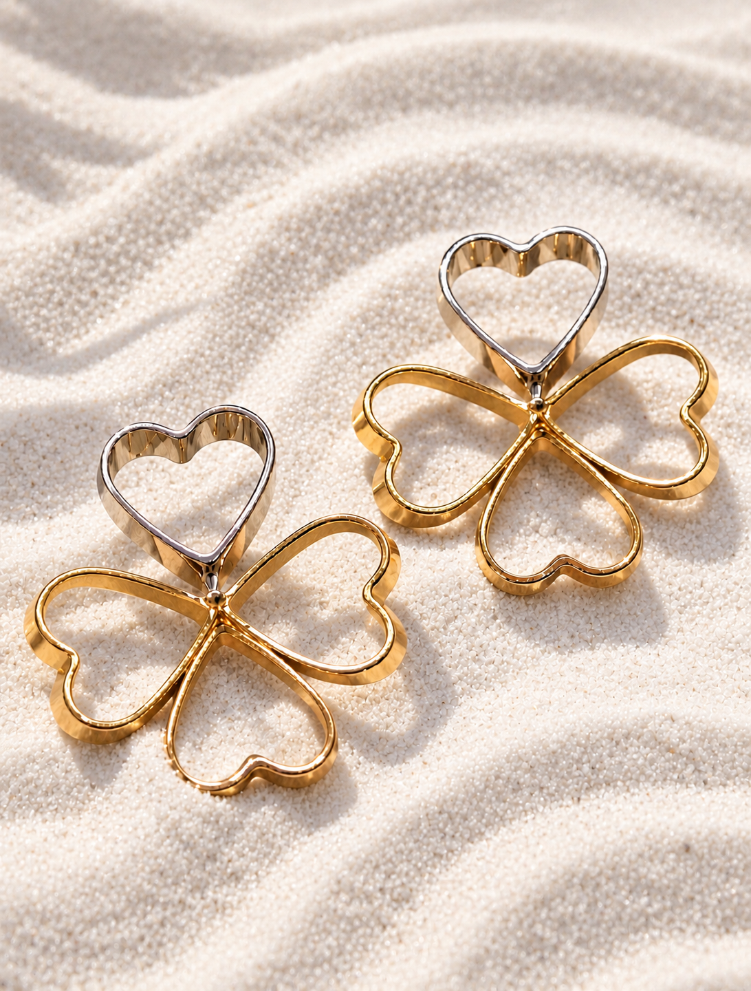 Twin Heart Earrings
