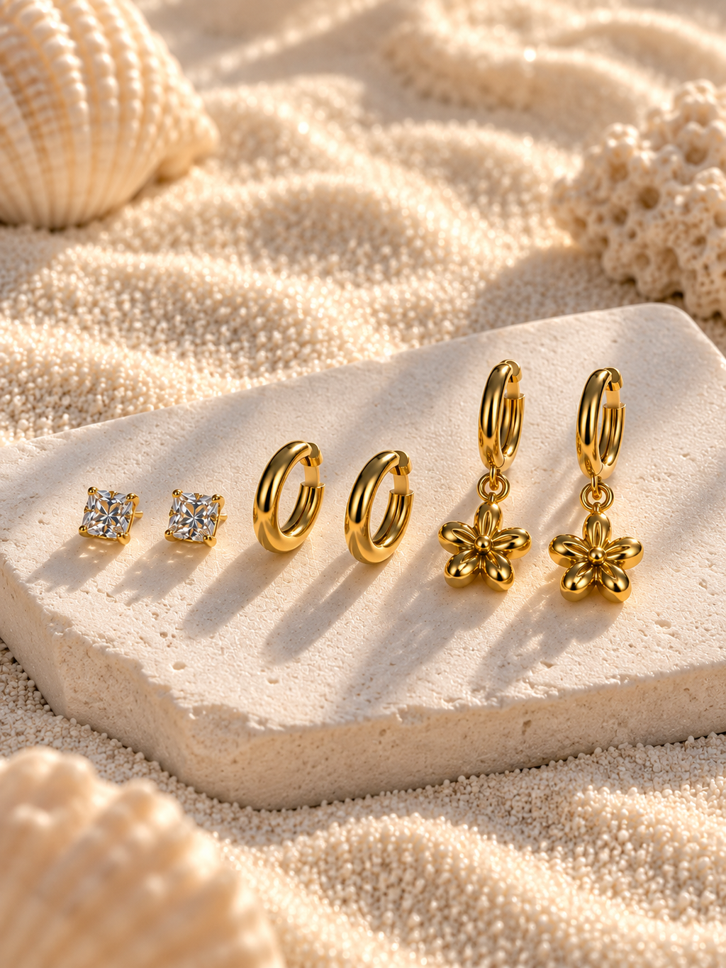 Luxe Anti-Tarnish 3-Piece Earrings Set