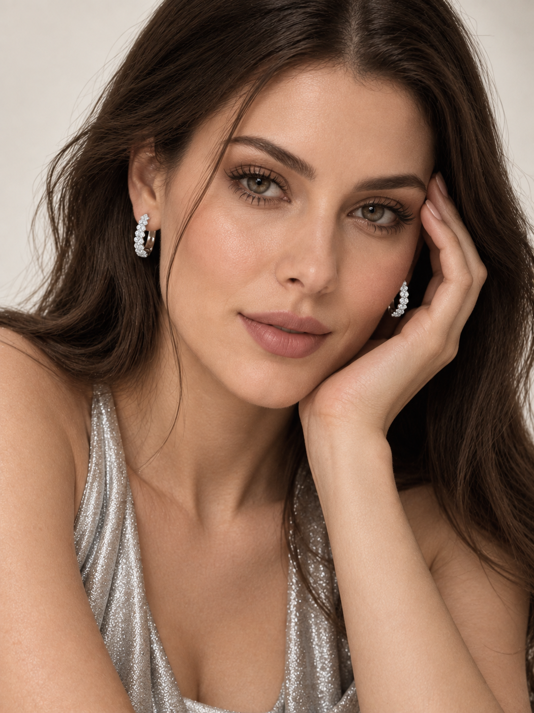 Lovi Crystal Hoop Earrings