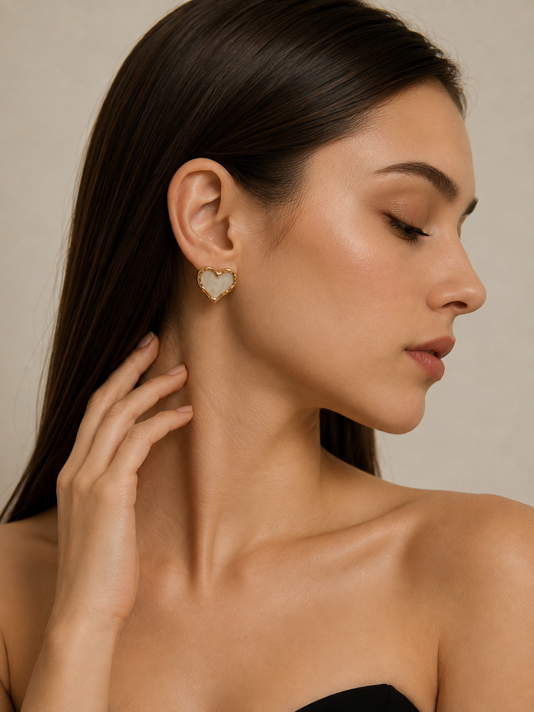 Liora Heart Earrings