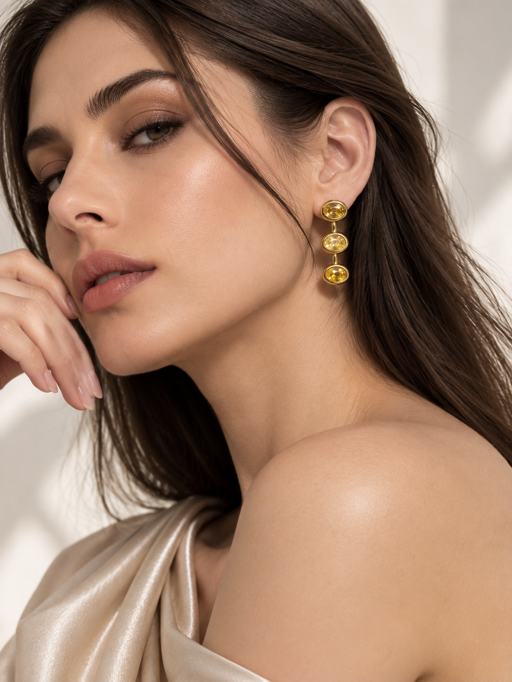 Solara Anti-Tarnish Drop Earrings