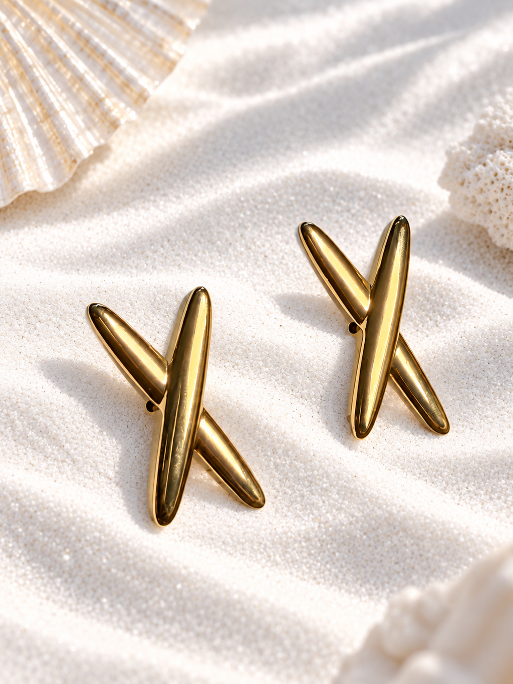 Vivi Anti-Tarnish Cross Earrings