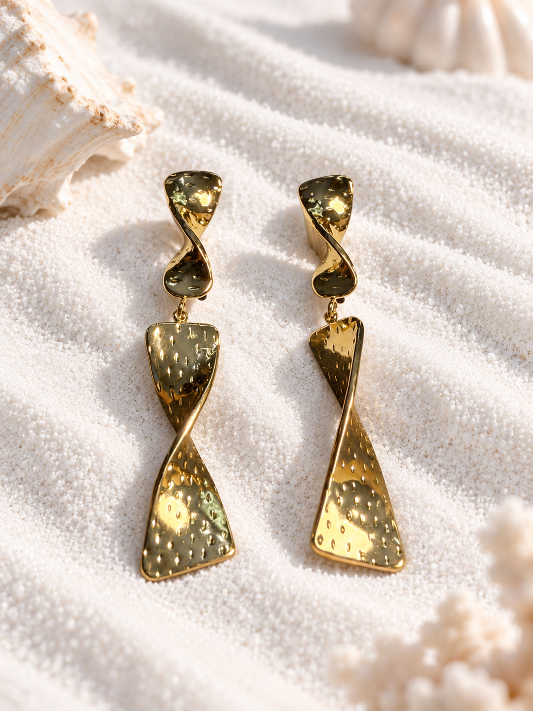 Tara Anti-Tarnish Sculptural Drop Earrings