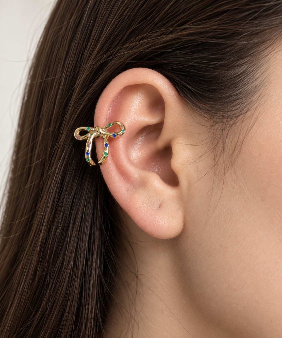 Bella Bow Ear Cuff – Anti-Tarnish