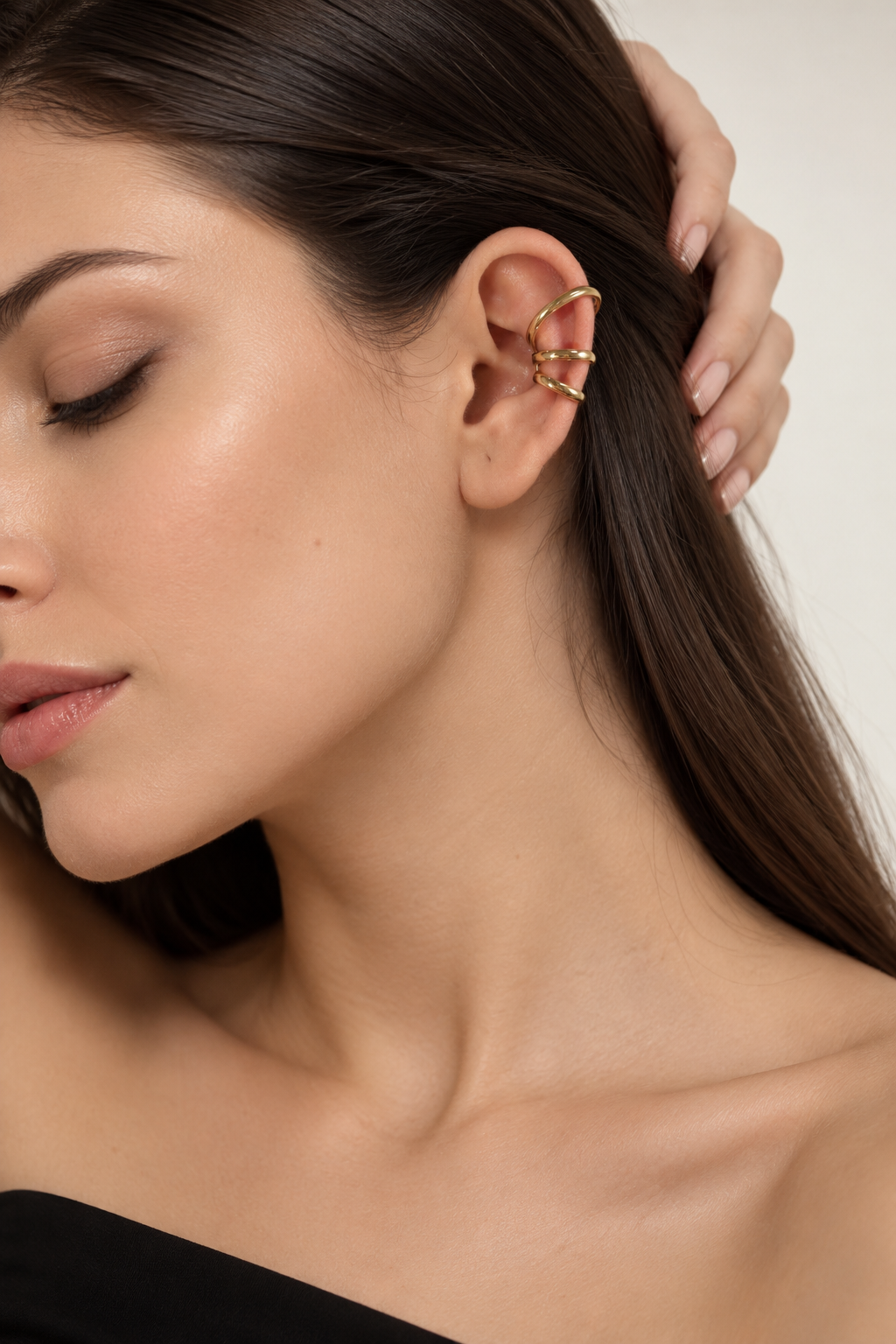 Cleo Multi-Loop Ear Cuff – Anti-Tarnish