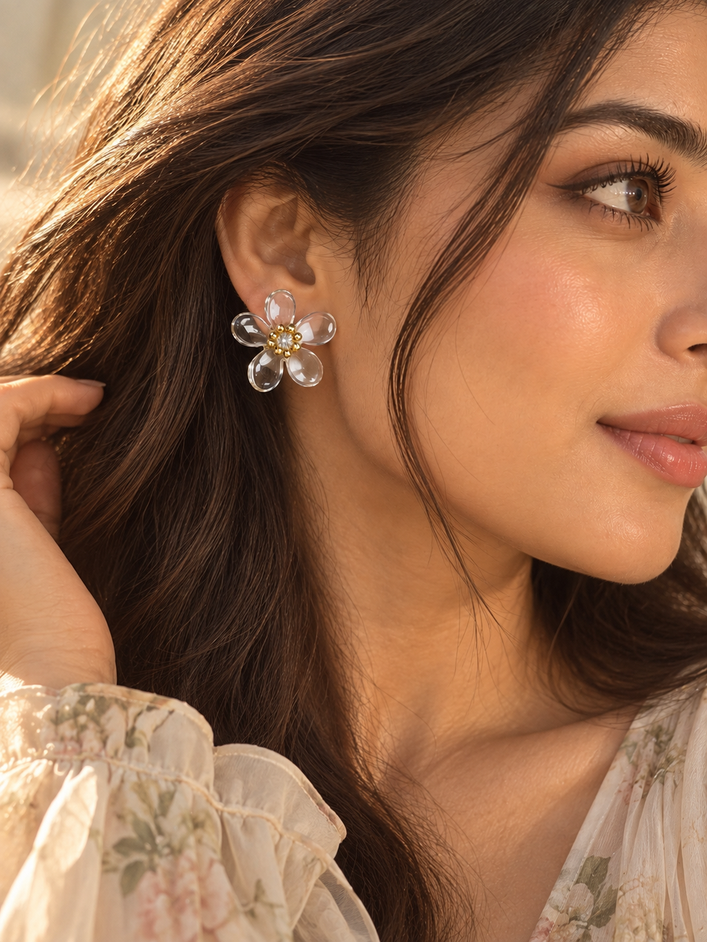 Meadow Anti-Tarnish Floral Stud Earrings