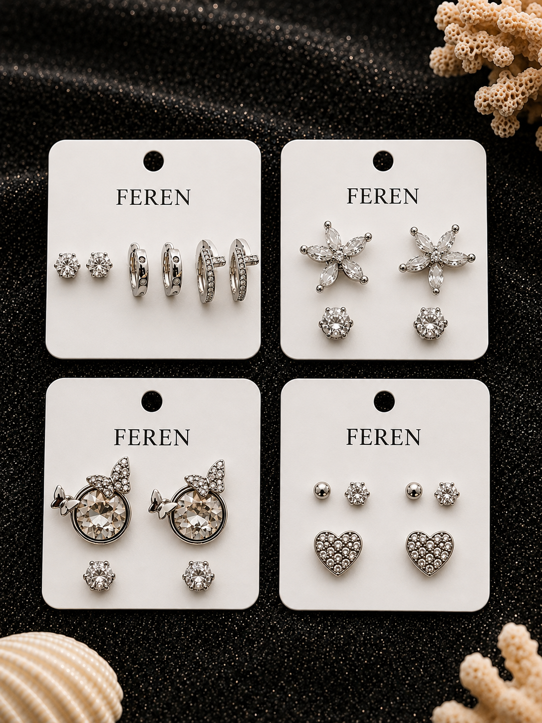 Earring Combo | Pack of 4 | 10 Pairs