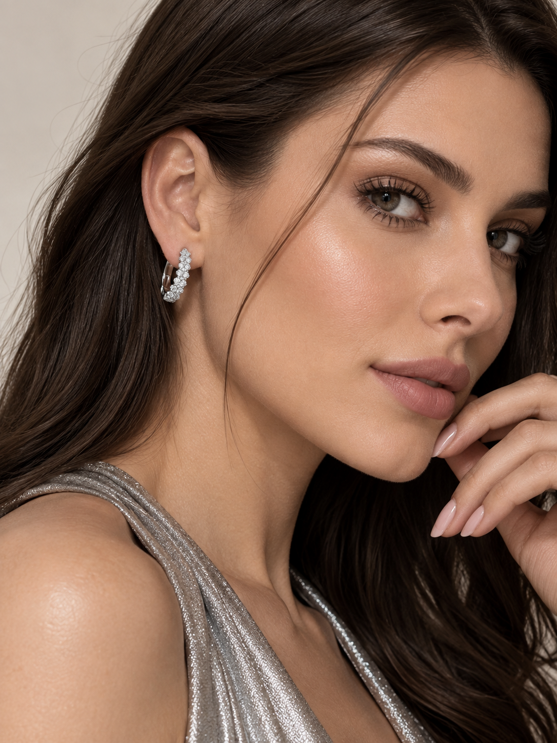 Lovi Crystal Hoop Earrings