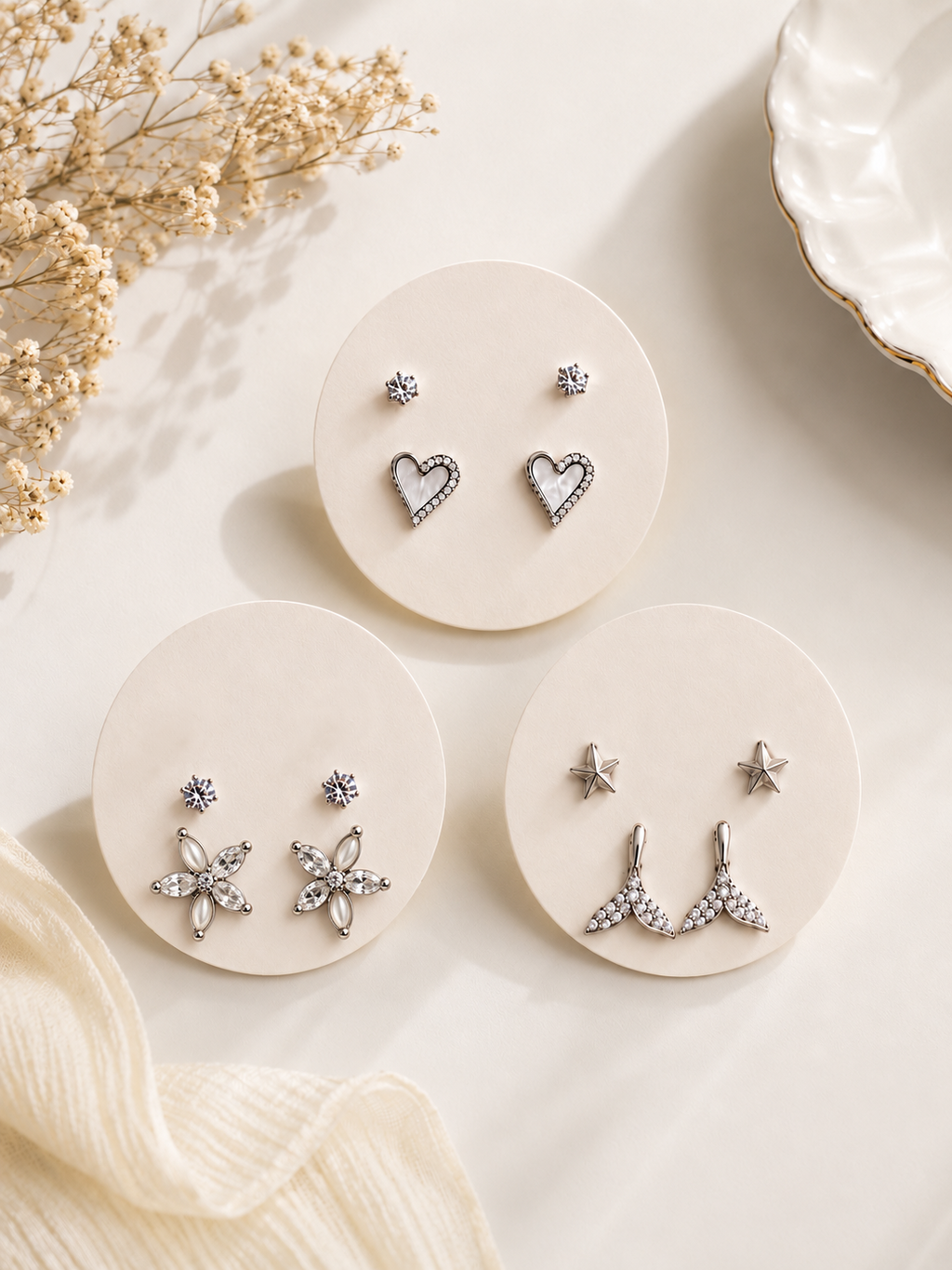 Earring Combo | Pack of 3 | 6 Pairs