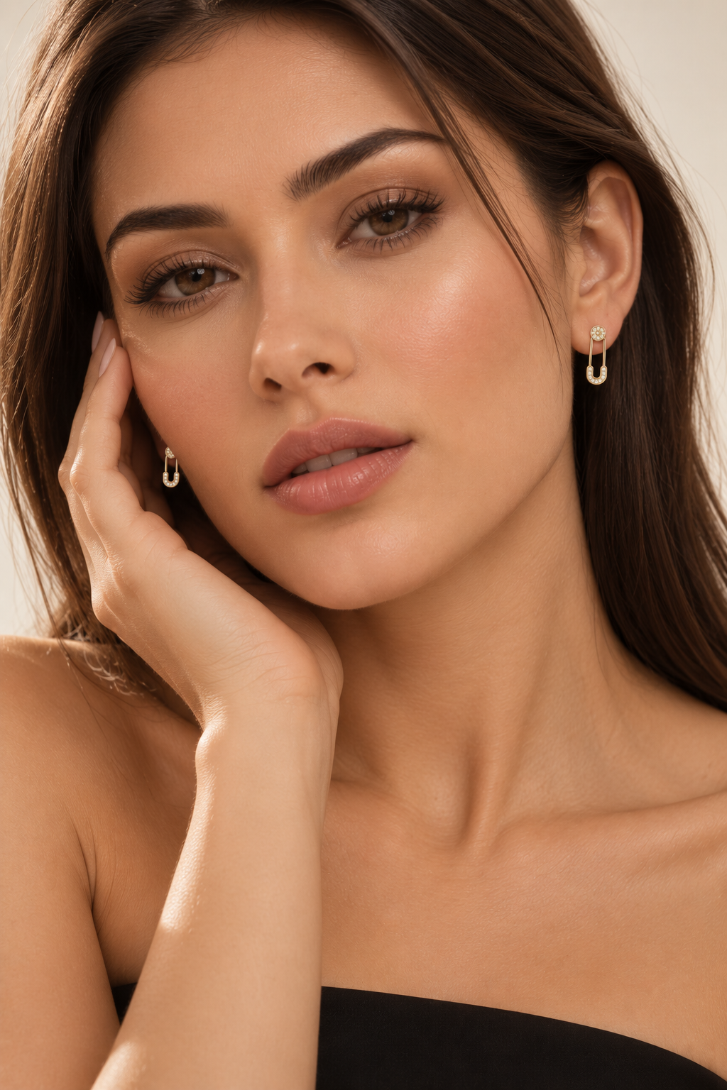 Crystal Pin Earrings